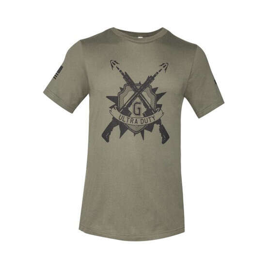 Geissele Automatics Ultra Duty T-Shirt in OD Green with Black Graphics